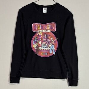 Death Metal Sing-Along Graphic Sweatshirt Charcoal Black Medium